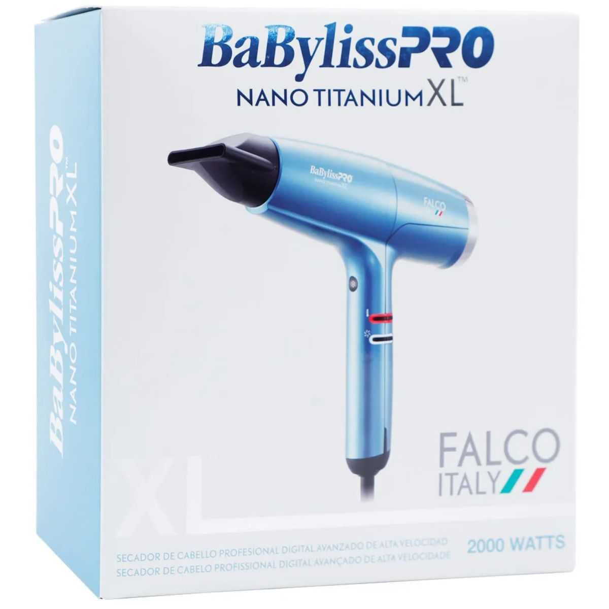 Secador Profesional BaBylissPRO Nano Titanium XL 2000W