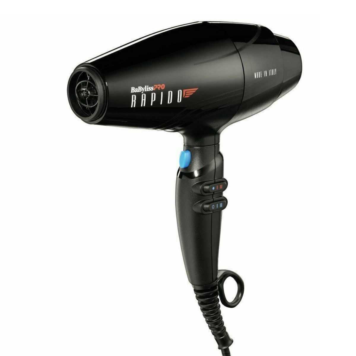 Secador RAPIDO BabylissPRO motor diseño Ferrari Negro
